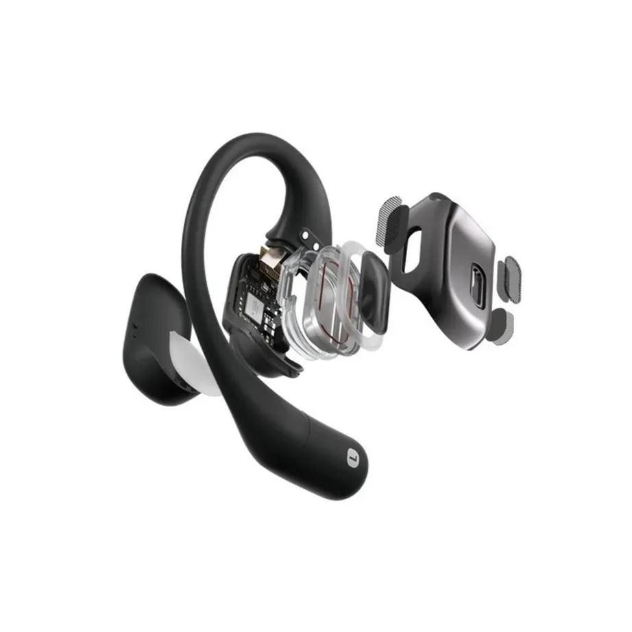 SHOKZ OpenFit T910-ST-BK mustad IP54 juhtmevabad kõrva-aasaga Bluetooth 5.2 kõrvaklapid muusika ja kõnede jaoks – 3