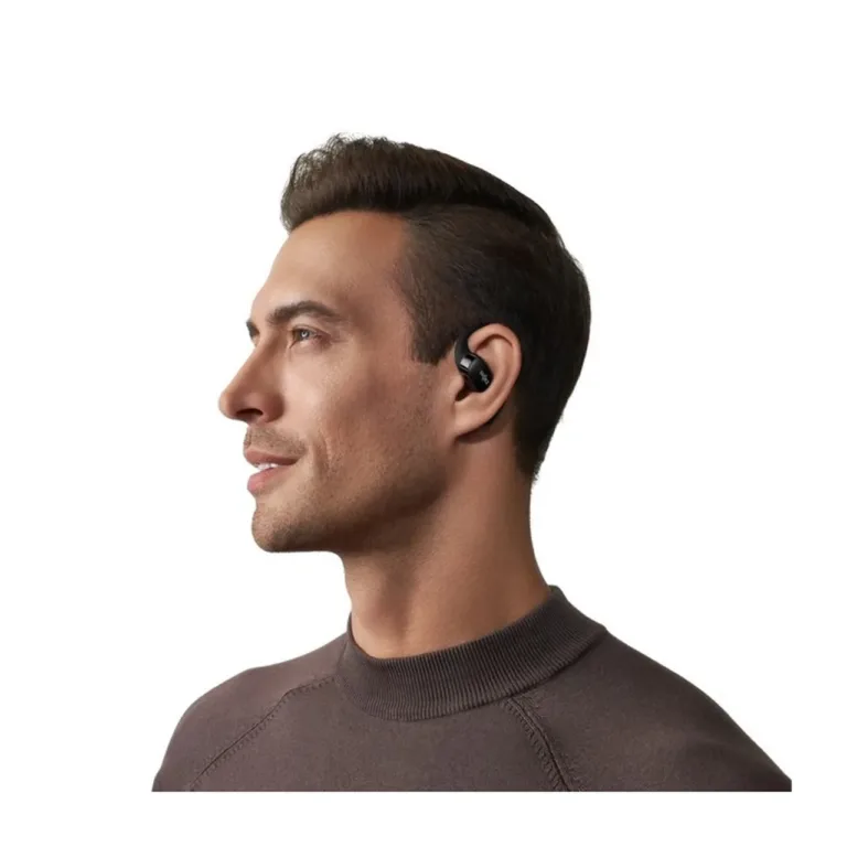 SHOKZ OpenFit T910-ST-BK mustad IP54 juhtmevabad kõrva-aasaga Bluetooth 5.2 kõrvaklapid muusika ja kõnede jaoks