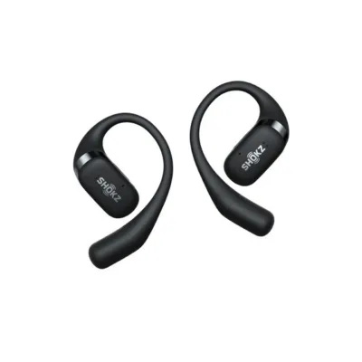 SHOKZ OpenFit T910-ST-BK mustad IP54 juhtmevabad kõrva-aasaga Bluetooth 5.2 kõrvaklapid muusika ja kõnede jaoks