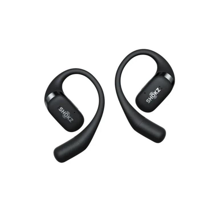 SHOKZ OpenFit T910-ST-BK mustad IP54 juhtmevabad kõrva-aasaga Bluetooth 5.2 kõrvaklapid muusika ja kõnede jaoks