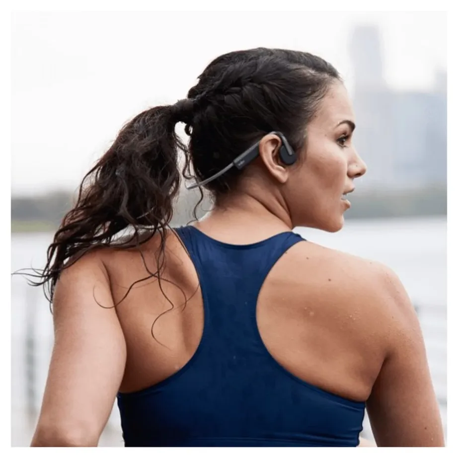 SHOKZ OpenMove S661GY IP55 hall juhtmevaba luuülekandega spordikõrvaklapid kaelapaelaga, Bluetooth 5.1, 6 h aku – 2