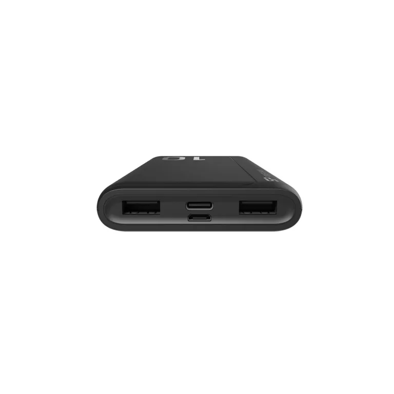 Silicon Power GP15 SP10KMAPBKGP150K 10000 mAh must plastikust akupank, 2x USB 2.1A, USB-C ja Micro-USB sisend, LED-indikaatorid