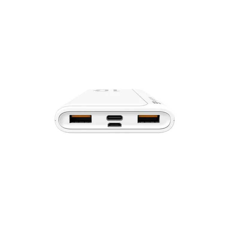 Silicon Power QP15 SP10KMAPBKQP150W 10000mAh valge akupank 2x USB-A, USB-C PD, 3 seadmele