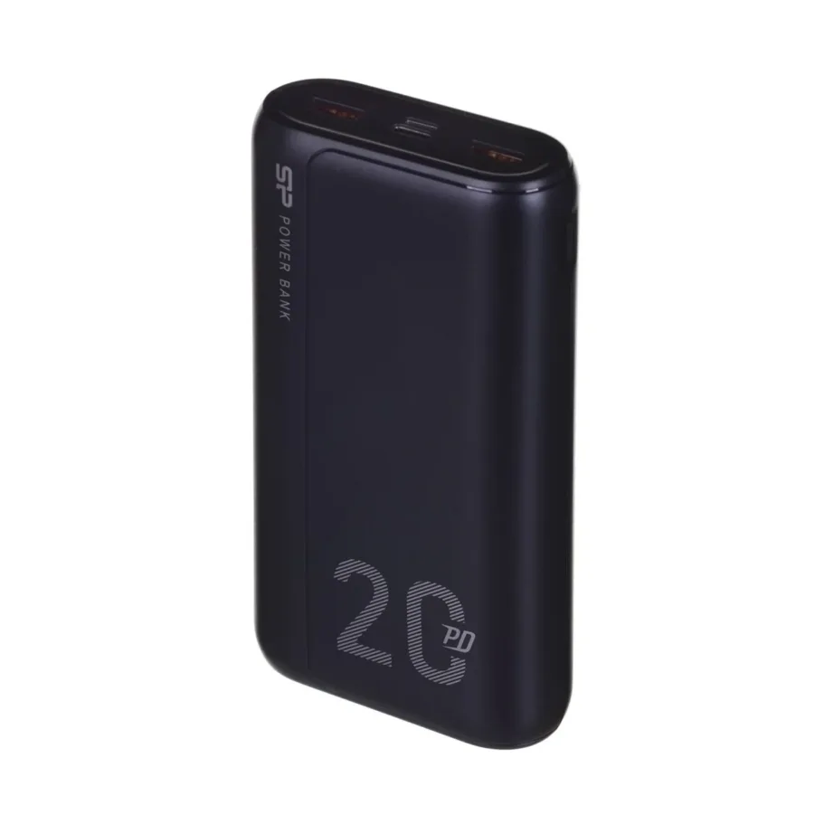 Silicon Power QS15 SP20KMAPBKQS150K 20000 mAh must 2x USB-A ja USB-C PD kiirlaadimisega akupank 3 seadmele – 6