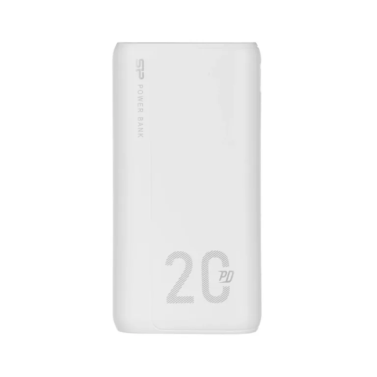 Silicon Power QS15 SP20KMAPBKQS150W 20000 mAh valge akupank, 2x USB, USB-C PD, kolme seadme samaaegseks laadimiseks