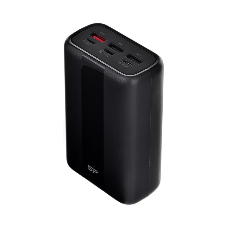 Silicon Power QX55 SP30KMAPBKQX550K 30000 mAh must LiPo akupank, kiirlaadimise ja 4 USB-pordiga – 3