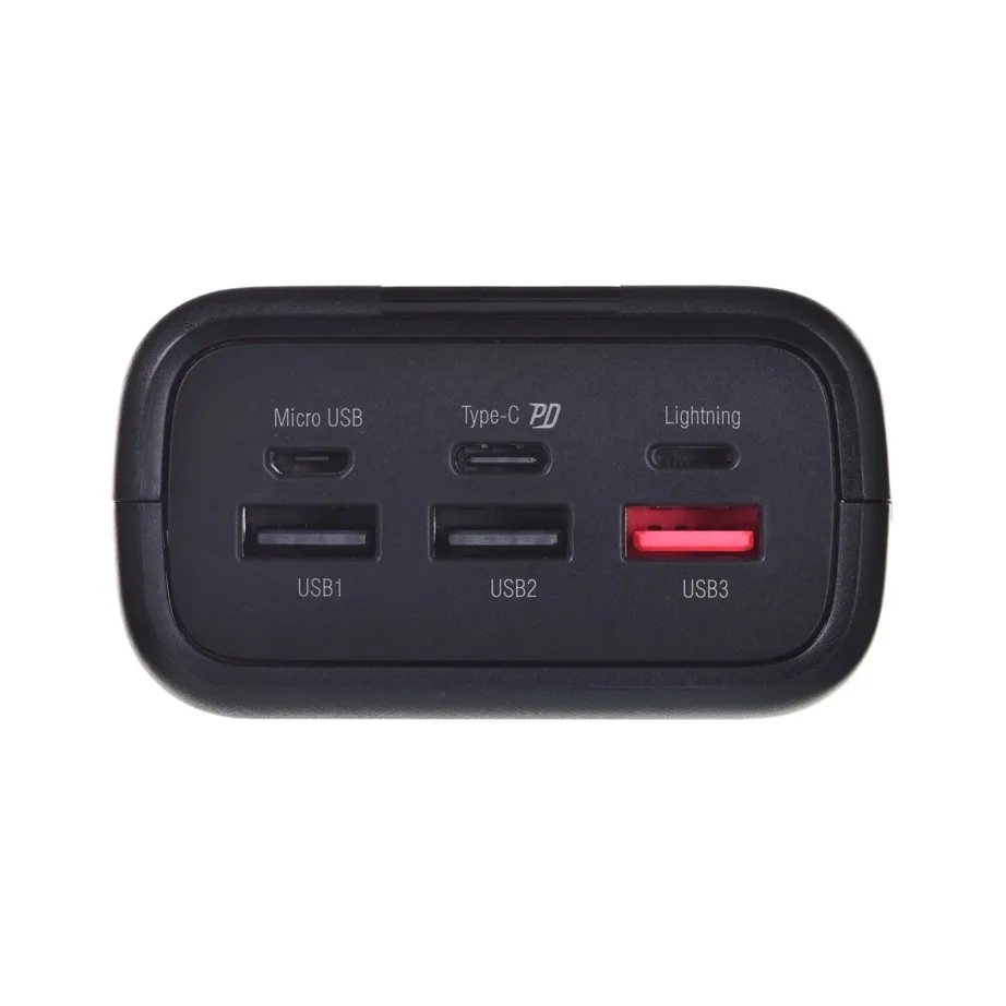 Silicon Power QX55 SP30KMAPBKQX550K 30000 mAh must LiPo akupank, kiirlaadimise ja 4 USB-pordiga – 4