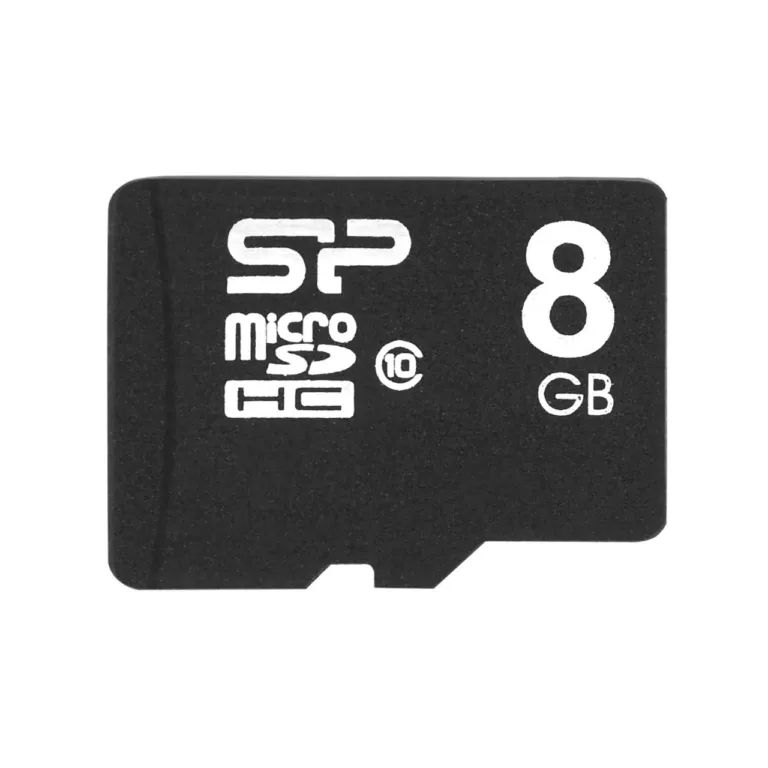 Silicon Power SP008GBSTH010V10SP 8GB must Class 10 microSDHC mälukaart adapteriga