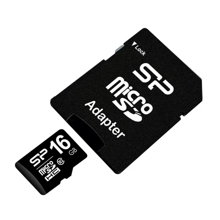 Silicon Power SP016GBSTH010V10SP 16GB must veekindel ja põrutuskindel microSDHC mälukaart