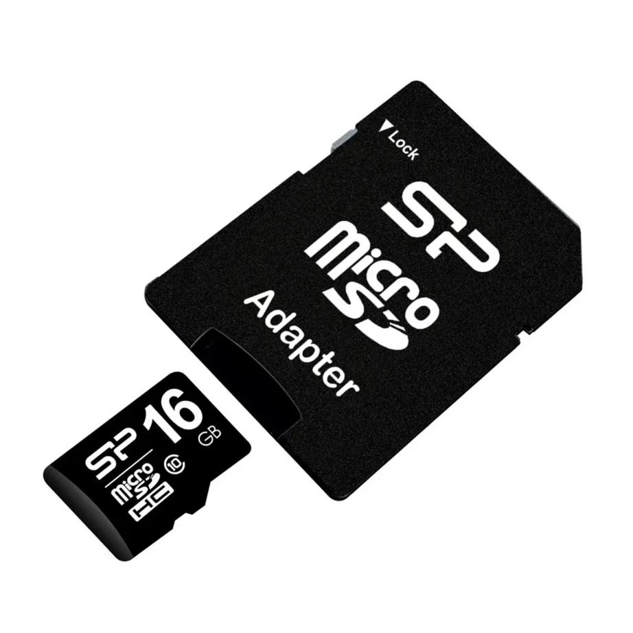 Silicon Power SP016GBSTH010V10SP 16GB must veekindel ja põrutuskindel microSDHC mälukaart – 4