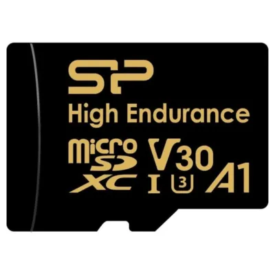 Silicon Power SP064GBSTXDV3V1H 64GB Class 10 microSDXC mälukaart adapteriga, must