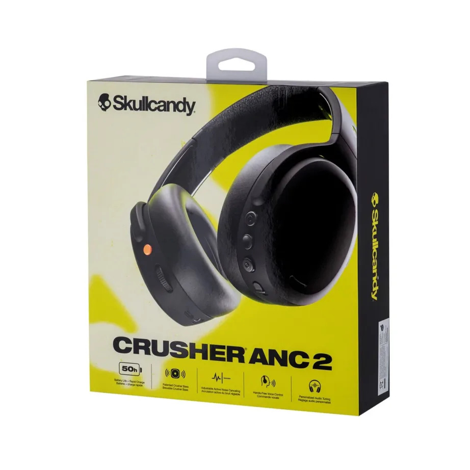 Skullcandy Crusher ANC 2 mustad juhtmevabad mürasummutavad kõrvaklapid – 9