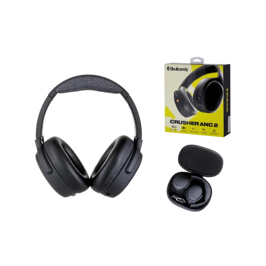 Skullcandy Crusher ANC 2 mustad juhtmevabad mürasummutavad kõrvaklapid
