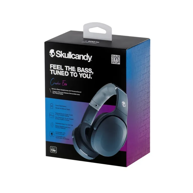 Skullcandy Crusher Evo S6EVW-N744 40h hall juhtmevaba/kabliga peavõrukõrvaklapid mikrofoniga, kokkupandav, Bluetooth 5.0, USB-C