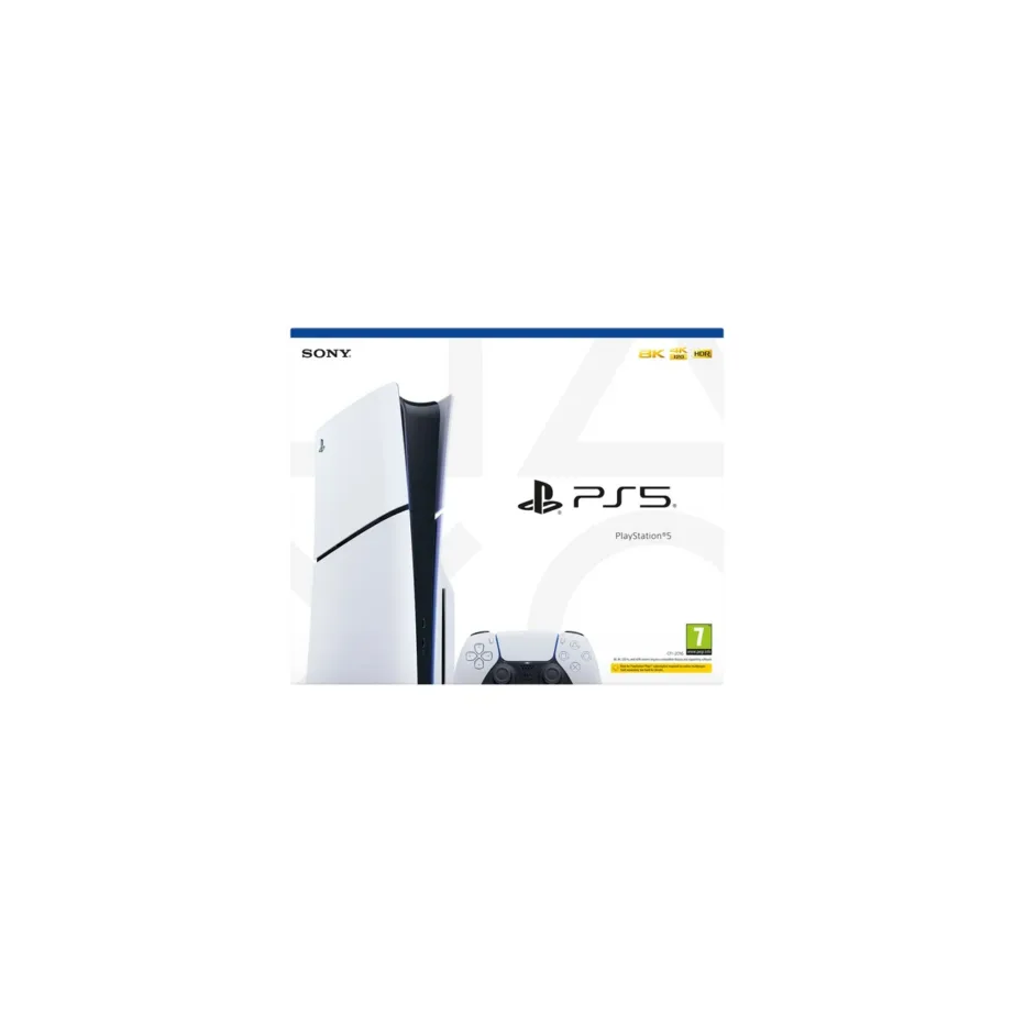 Sony PlayStation 5 Slim 1TB must/valge mängukonsool Blu-ray, DualSense juhtpuldiga, 358x92x216 mm – 2
