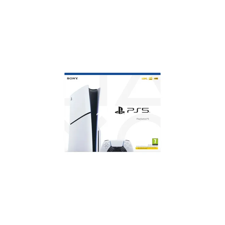 Sony PlayStation 5 Slim 1TB valge/must mängukonsool Blu-ray/DVD, 8K UHD, AMD Ryzen Zen 2, Wi-Fi 6, Bluetooth 5.1, 358 x 216 x 92 mm