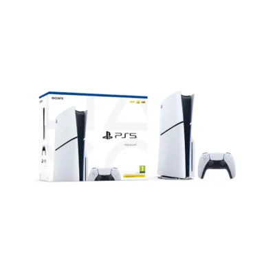 Sony PlayStation 5 Slim 1TB valge/must mängukonsool Blu-ray/DVD, 8K UHD, AMD Ryzen Zen 2, Wi-Fi 6, Bluetooth 5.1, 358 x 216 x 92 mm