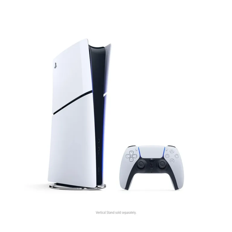 Sony PlayStation 5 Slim Digital Edition 1TB SSD valge/must mängukonsool, AMD Ryzen Zen 2, 8-tuumaline, Wi-Fi 6, Bluetooth 5.1, 80x358x216 mm