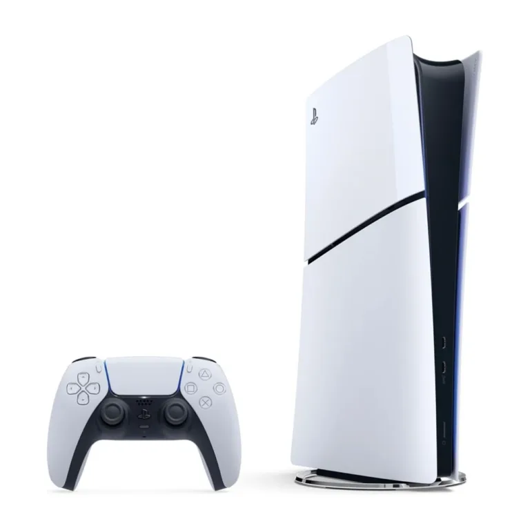 Sony PlayStation 5 Slim Digital Edition 1TB SSD valge/must mängukonsool, AMD Ryzen Zen 2, 8-tuumaline, Wi-Fi 6, Bluetooth 5.1, 80x358x216 mm