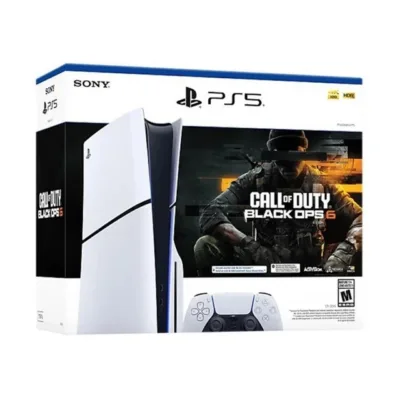 Sony PlayStation 5 Slim Digital Edition CFI-2016 1TB SSD mängukonsool, AMD Ryzen Zen 2, AMD RDNA 2 graafikaga, Wi-Fi 6, must/valge, komplektis Call of Duty: Black Ops 6