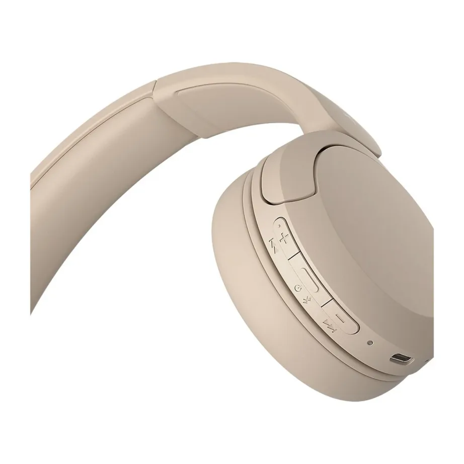 Sony WH-CH520C.CE7 juhtmevabad Bluetooth 5.2 kõrvaklapid, 40 h aku, USB-C laadimine, kõnedeks ja muusikaks, kreemikas – 5