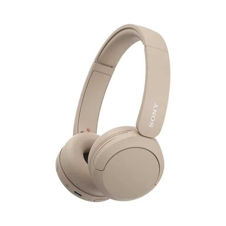 Sony WH-CH520C.CE7 juhtmevabad Bluetooth 5.2 kõrvaklapid, 40 h aku, USB-C laadimine, kõnedeks ja muusikaks, kreemikas