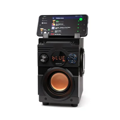 SQUEAK SQ1001 20W Bluetooth 5.1 kaasaskantav stereo kõlar LED-ekraani ja FM-raadioga, must, 7 h aku