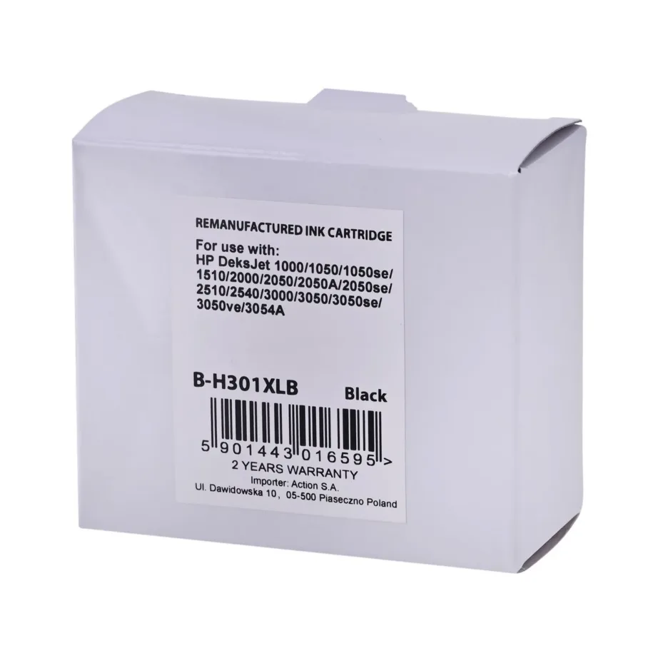 Superbulk B-H301Bk must tindikassett HP 301XL (CH563) asenduseks tindiprinteritele, 1 tk – 5