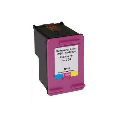 Superbulk B-H704C 150 ml värviline tindikassett (Cyan/Magenta/Yellow) HP 704 CN693 inkjet printerile
