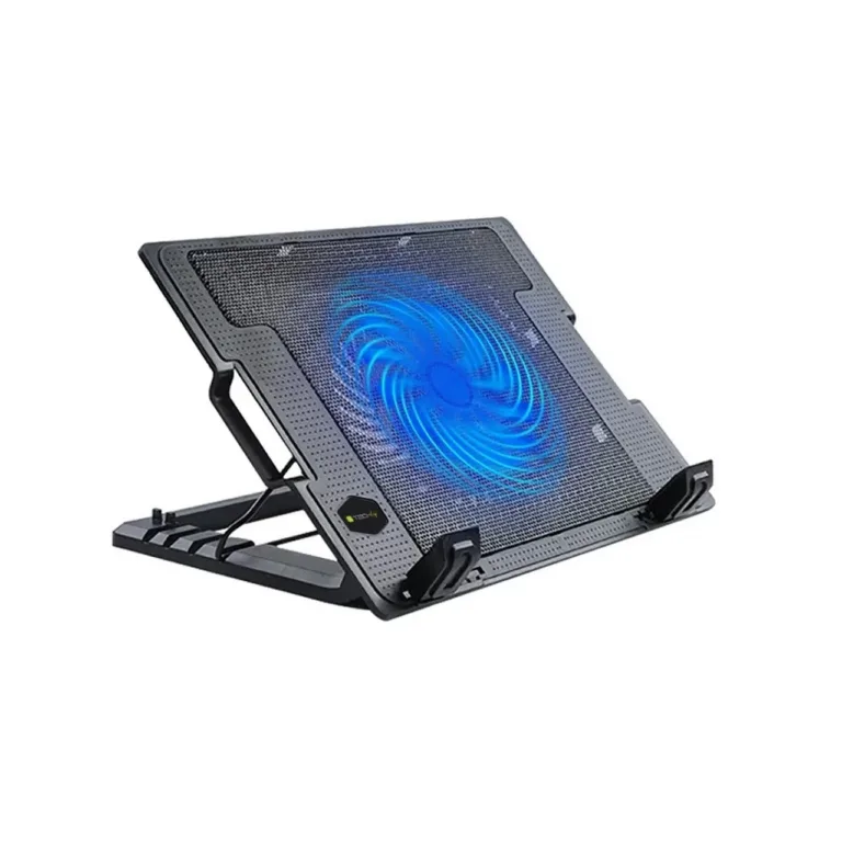 Techly 106244 370x265x33 mm must sülearvutialus kuni 17,3'' ventilaatori ja USB-hubiga