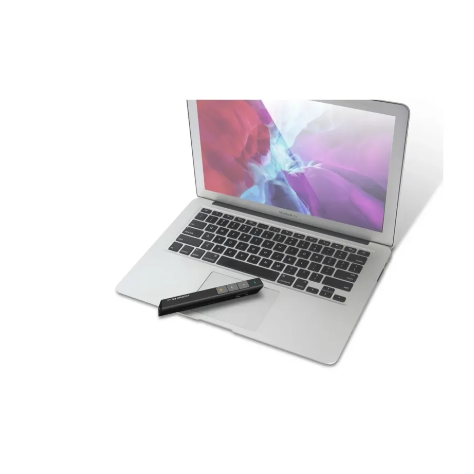 Techly ITC-LASER26 2.4GHz must traadita esitlusklikker ja laserpointer, USB vastuvõtja, 100 m ulatus, 1xAAA – 3