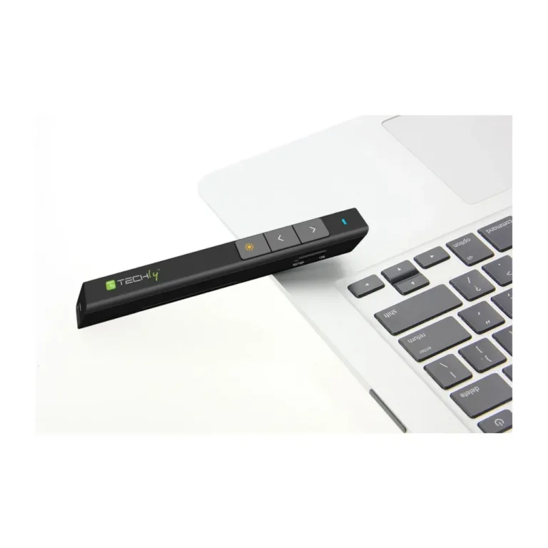 Techly ITC-LASER26 2.4GHz must traadita esitlusklikker ja laserpointer, USB vastuvõtja, 100 m ulatus, 1xAAA