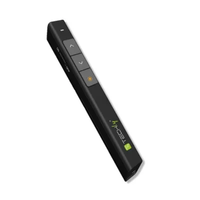 Techly ITC-LASER26 2.4GHz must traadita esitlusklikker ja laserpointer, USB vastuvõtja, 100 m ulatus, 1xAAA