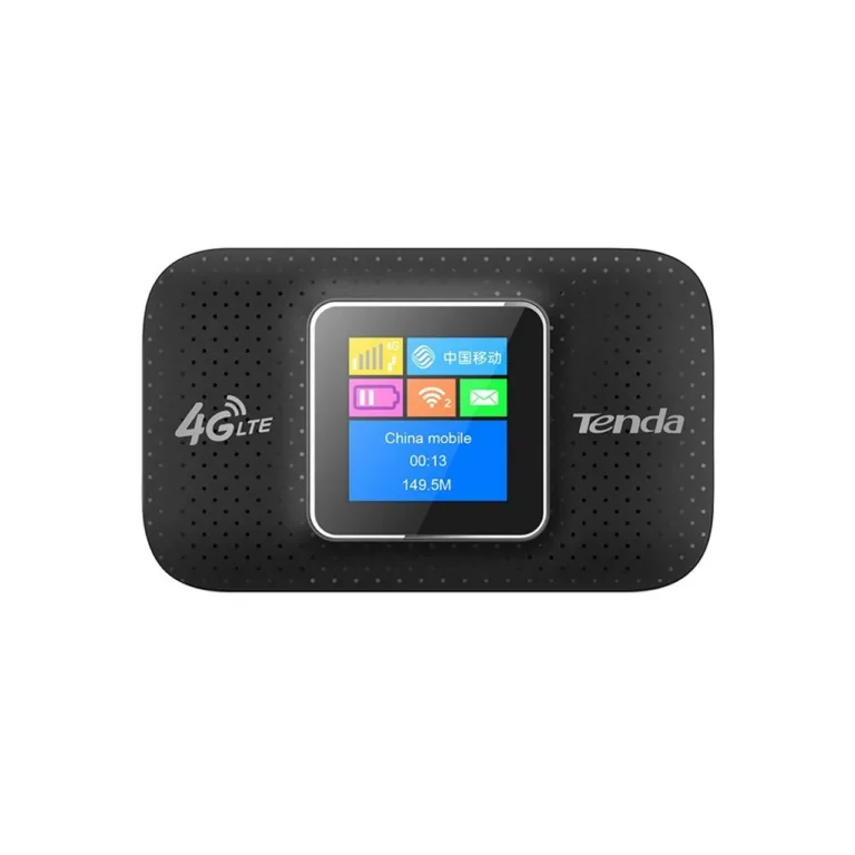 Tenda 4G185 kaasaskantav 4G LTE Wi-Fi ruuter, 2,4 GHz, must, aku toitega, SIM-kaardi pesaga, kuni 150 Mbit/s