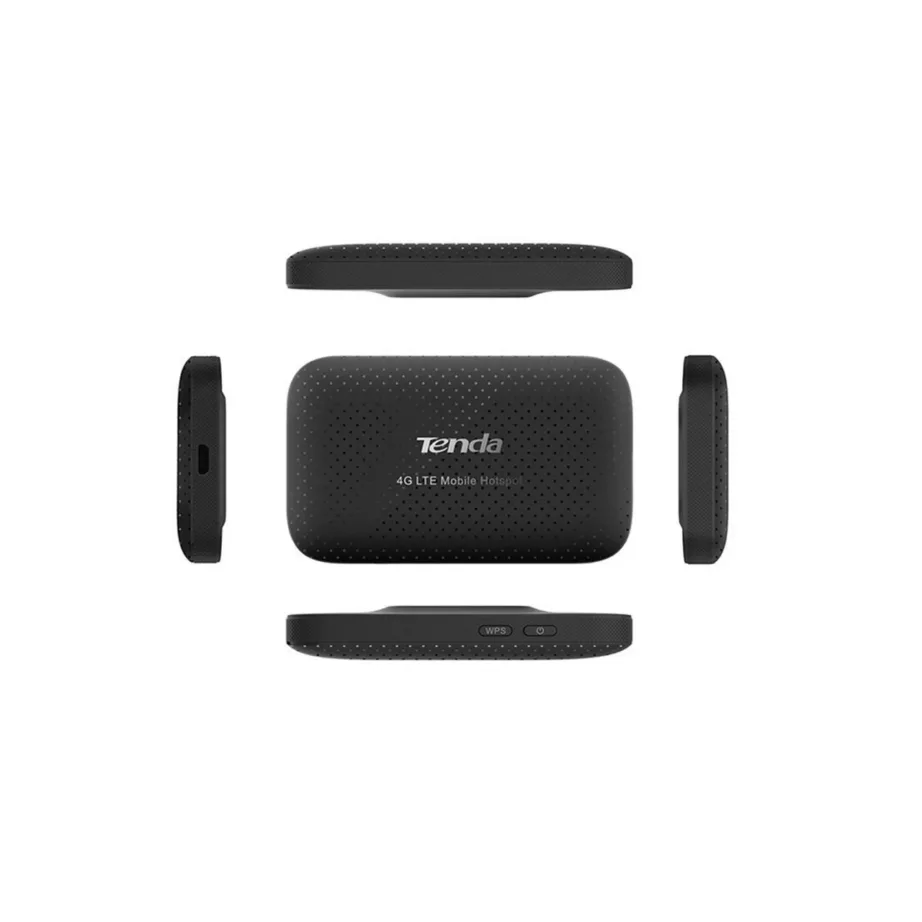 Tenda 4G185 kaasaskantav 4G LTE Wi-Fi ruuter, 2,4 GHz, must, aku toitega, SIM-kaardi pesaga, kuni 150 Mbit/s – 4