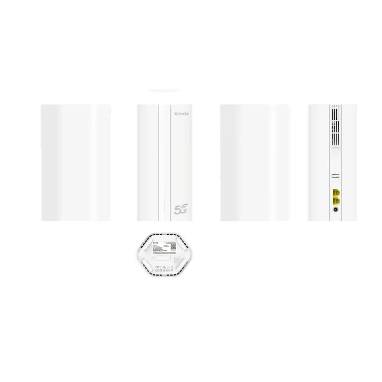 Tenda 5G01 5G Dual Band Wi-Fi 6 (2200 Mbit/s) valge gigabitruuter NanoSIM-iga, 2 LAN-porti, lauale paigaldatav