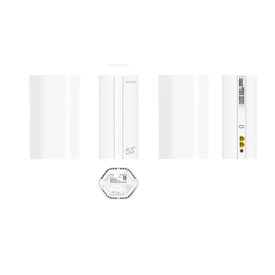 Tenda 5G01 5G Dual Band Wi-Fi 6 (2200 Mbit/s) valge gigabitruuter NanoSIM-iga, 2 LAN-porti, lauale paigaldatav – 4
