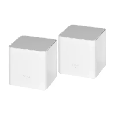 Tenda EX3 2-Pack valge Wi-Fi 6 (802.11ax) dual-band Mesh-süsteem, MU-MIMO, vanemliku järelevalve ja Amazon Alexa toega, 2 sisemist antenni