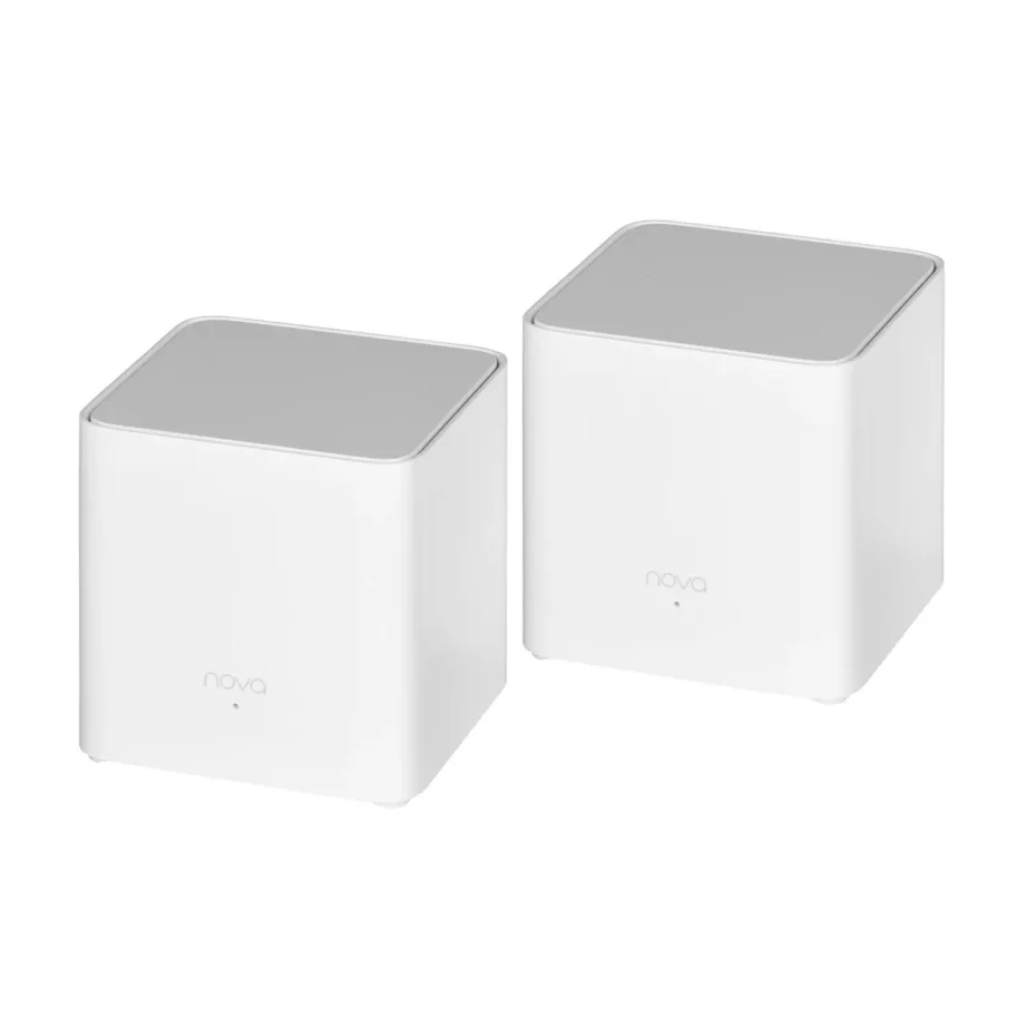 Tenda EX3 2-Pack valge Wi-Fi 6 (802.11ax) dual-band Mesh-süsteem, MU-MIMO, vanemliku järelevalve ja Amazon Alexa toega, 2 sisemist antenni