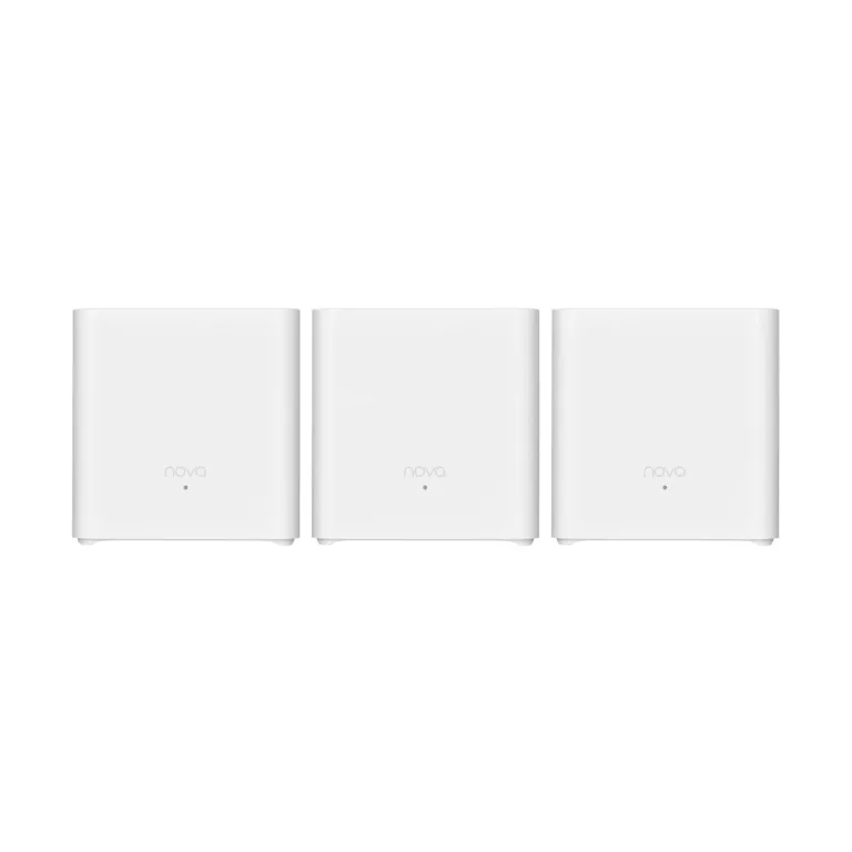 Tenda EX3-3pack 3-seadmelise Wi-Fi 6 (802.11ax) kahe sagedusalaga mesh-süsteem, valge, MU-MIMO, Amazon Alexa tugi, vanemliku järelevalvega