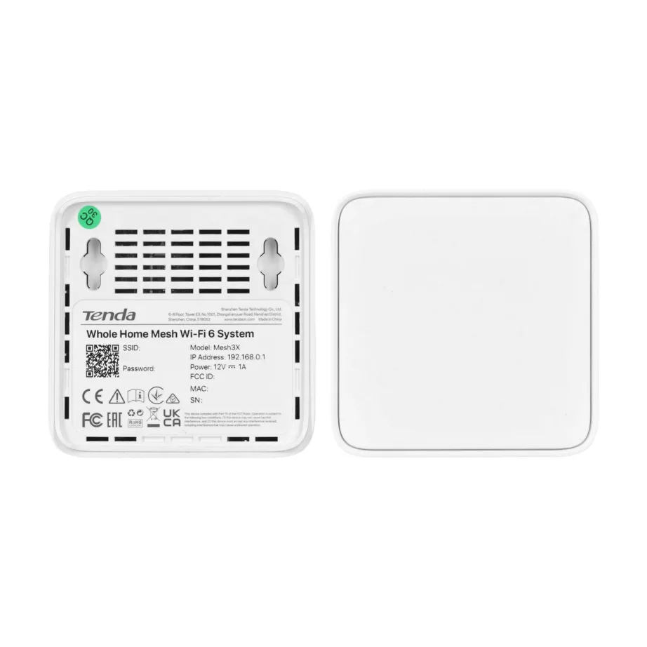 Tenda EX3-3pack 3-seadmelise Wi-Fi 6 (802.11ax) kahe sagedusalaga mesh-süsteem, valge, MU-MIMO, Amazon Alexa tugi, vanemliku järelevalvega – 4