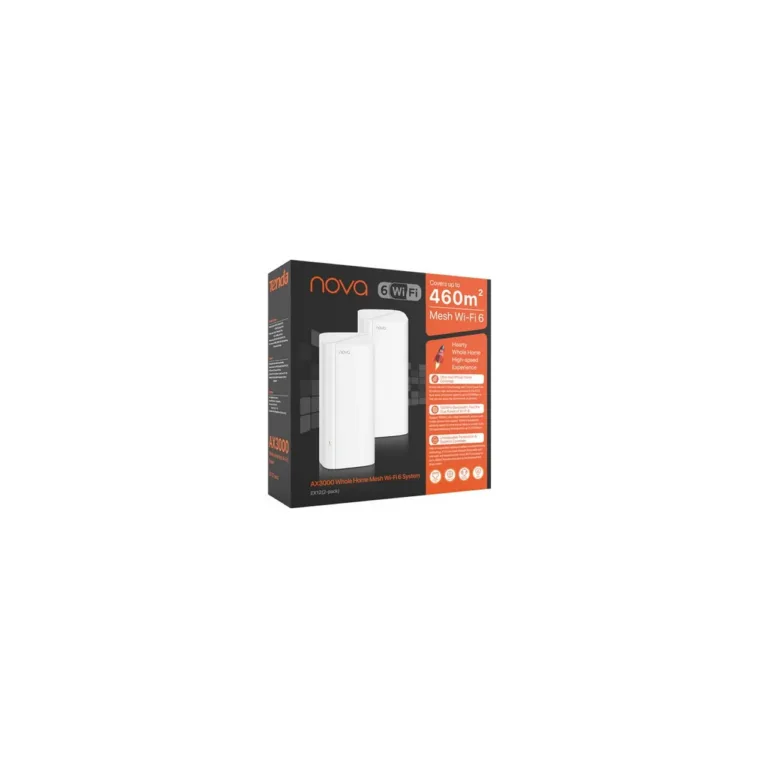 Tenda Nova EX12 2-pack AX3000 Dual-band Wi-Fi 6 Mesh-süsteem (2,4/5 GHz, 3 LAN-porti, valge)