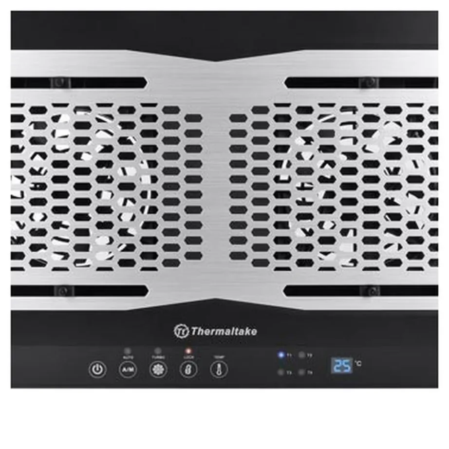 Thermaltake CL-N002-PL12BL-A 390×277,5 mm alumiiniumist must sülearvuti jahutusalus 2×120 mm ventilaatoriga, pöörlemiskiirus 1000–1300 p/min – 2