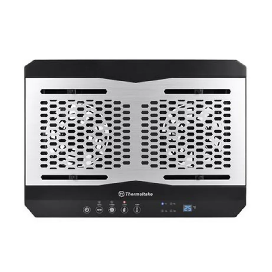 Thermaltake CL-N002-PL12BL-A 390×277,5 mm alumiiniumist must sülearvuti jahutusalus 2×120 mm ventilaatoriga, pöörlemiskiirus 1000–1300 p/min – 3