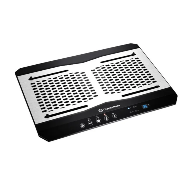 Thermaltake CL-N002-PL12BL-A 390x277,5 mm alumiiniumist must sülearvuti jahutusalus 2x120 mm ventilaatoriga, pöörlemiskiirus 1000–1300 p/min