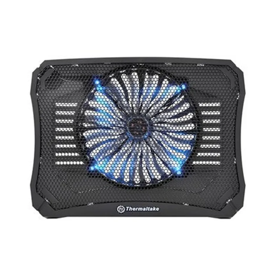 Thermaltake Massive V20 CL-N004-PL20BL-A 20 cm ventilaatoriga USB jahutusalus 10–17″ sülearvutile, sinise LED-valgusega, must – 7