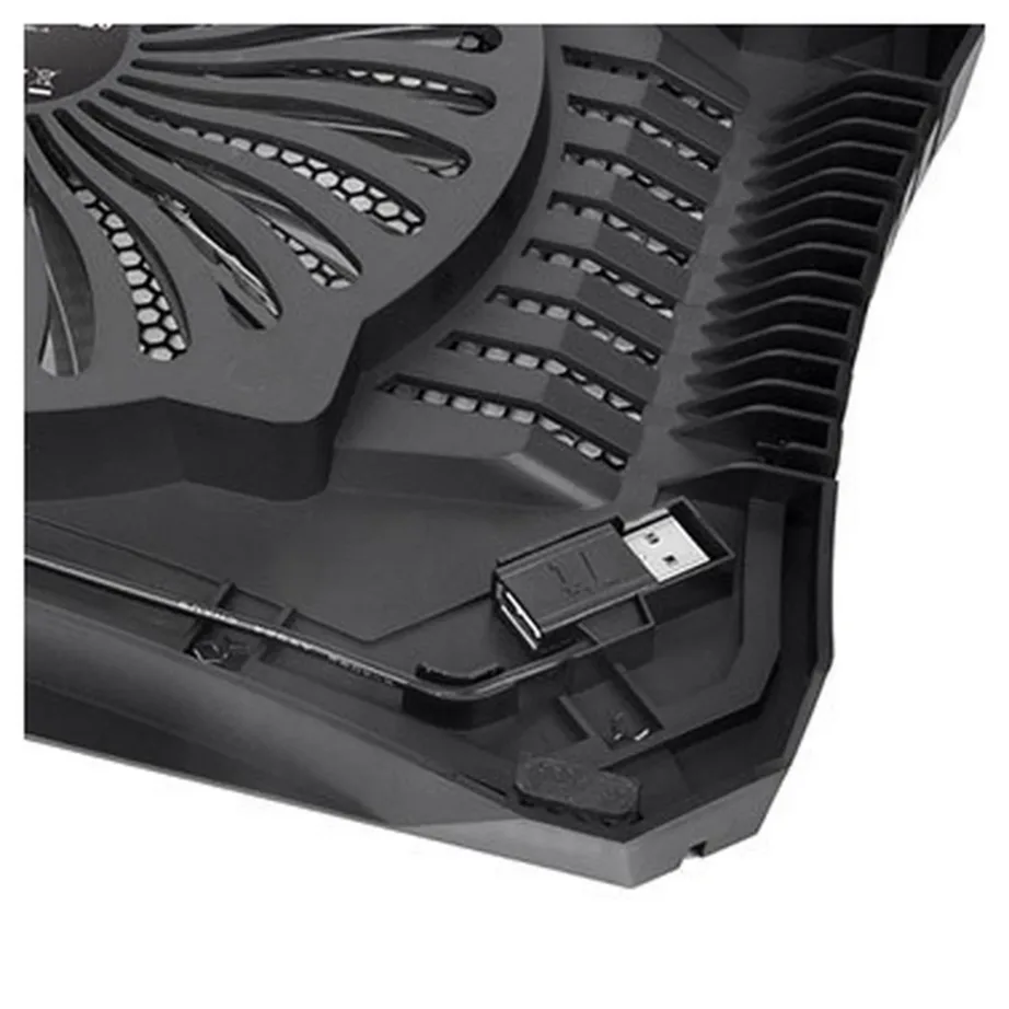 Thermaltake Massive V20 CL-N004-PL20BL-A 20 cm ventilaatoriga USB jahutusalus 10–17″ sülearvutile, sinise LED-valgusega, must – 9