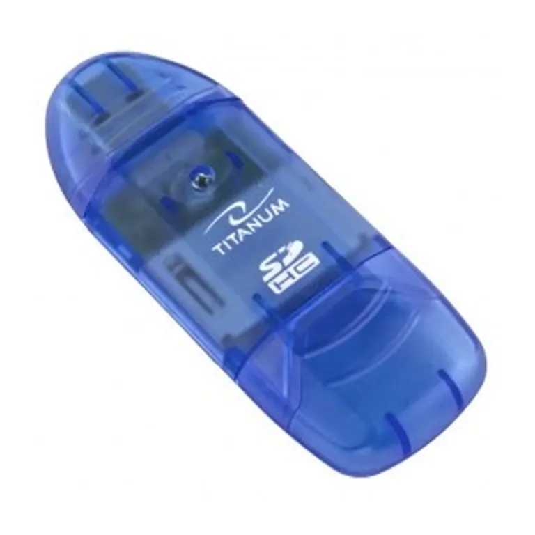 Titanum TA101B sinine USB 2.0 mälukaardilugeja SD/MicroSD/MMC kaartidele