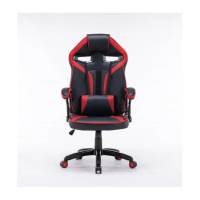 TOP E SHOP DRIFT CZE 52 cm must-punane kunstnahast reguleeritav mänguritool kaelapadjaga