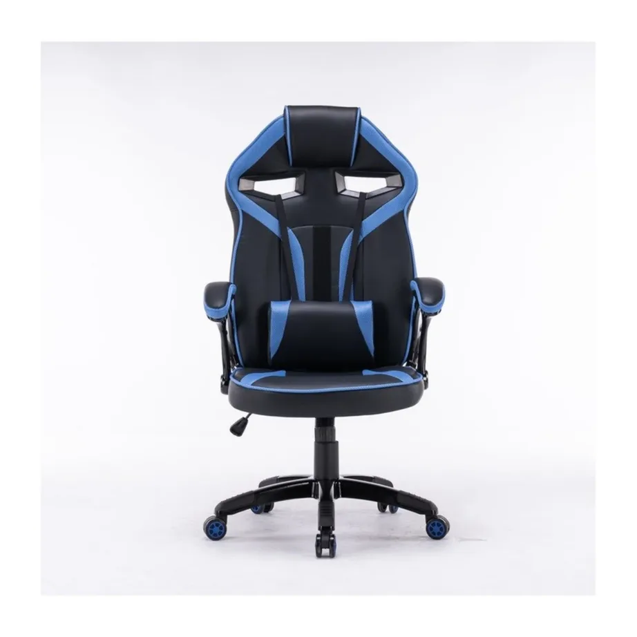 TOP E SHOP DRIFT NIE 66 cm laiune sinimust PC mänguritool, 2D reguleeritavate käetugede ja nimmepadjaga, kuni 120 kg – 3